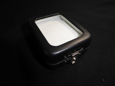 Black Leather Open Face Box